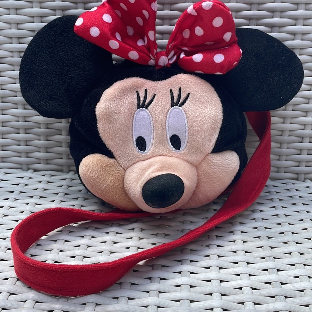 Disney Minnie Mouse Plush Crossbody Bag/Purse